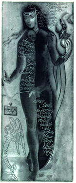Sor Juana photo etching